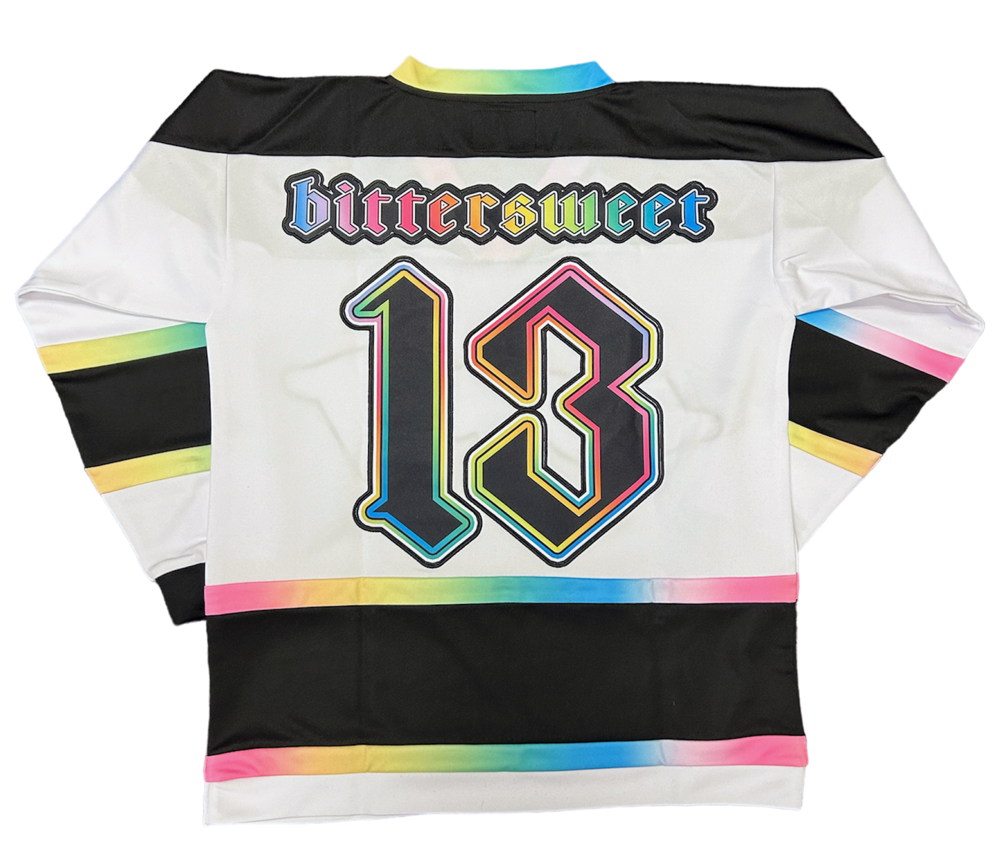 Bittersweet #13 Hockey Jersey (Black and White)